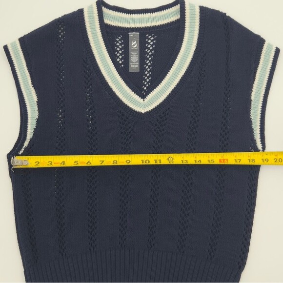 Lou & Grey Tennis Sweater Vest Womens Size Large Open Knit  Academia Golf Preppy - Picture 5 of 5